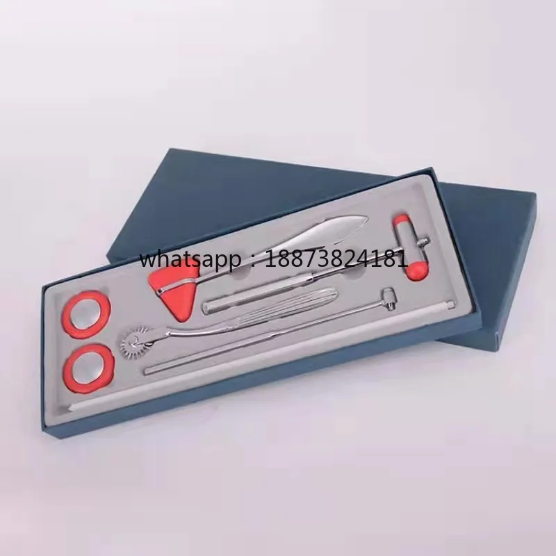 New Manual Power Source Neurological Medical Reflex Percussion Hammer Diagnostic Set fast shipping