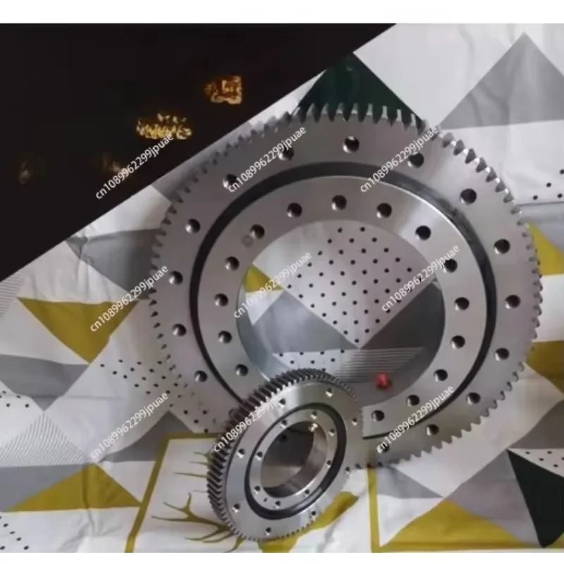 External Tooth Slewing Bearing Small Turntable Rotating Support, Heavy Load Rotary Slewing Ring for Machinery Equipment