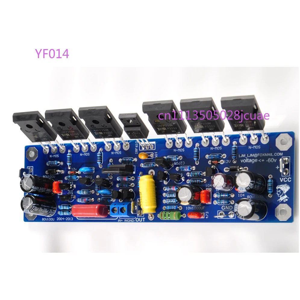 LJM L150W Stereo Amplifier Board IRFP250 MOSFET 2-Channel 200W 8Ω AMP