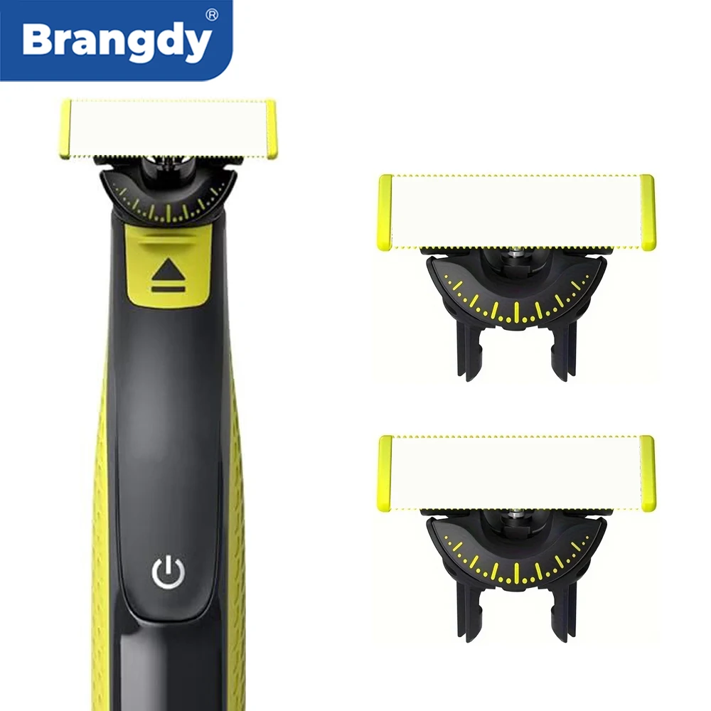 Cuchillas de repuesto para afeitadora Brangdy 360 para Philips One Blade Pro QP2520 QP2630 QP6510 QP6530 recortadora de barba eléctrica híbrida