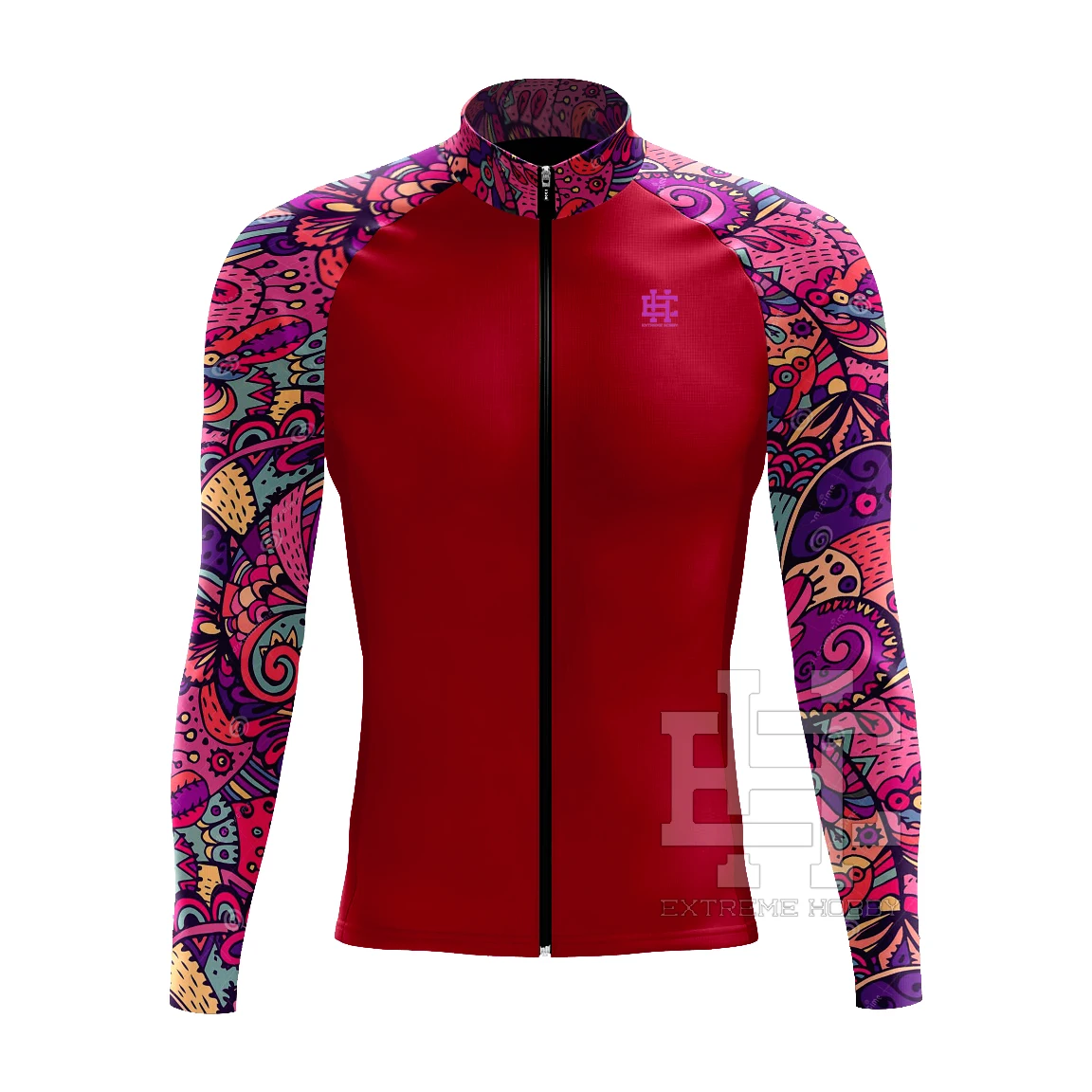 EXTREME HOOBY Cycling Jersey Kit Long Sleeve Men Coat Winter Fleece Jacket Maillot Bike Clothes Ropa Ciclismo Hombre Invierno