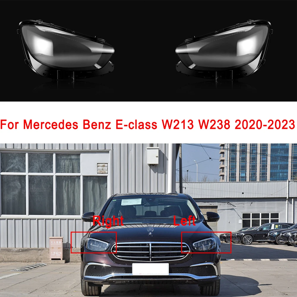 

For Mercedes Benz E-class W213 W238 2020-2023 Car Fornt Headlights Cover Lamps Headlamp Shell Lens Replace The Original Lampshad