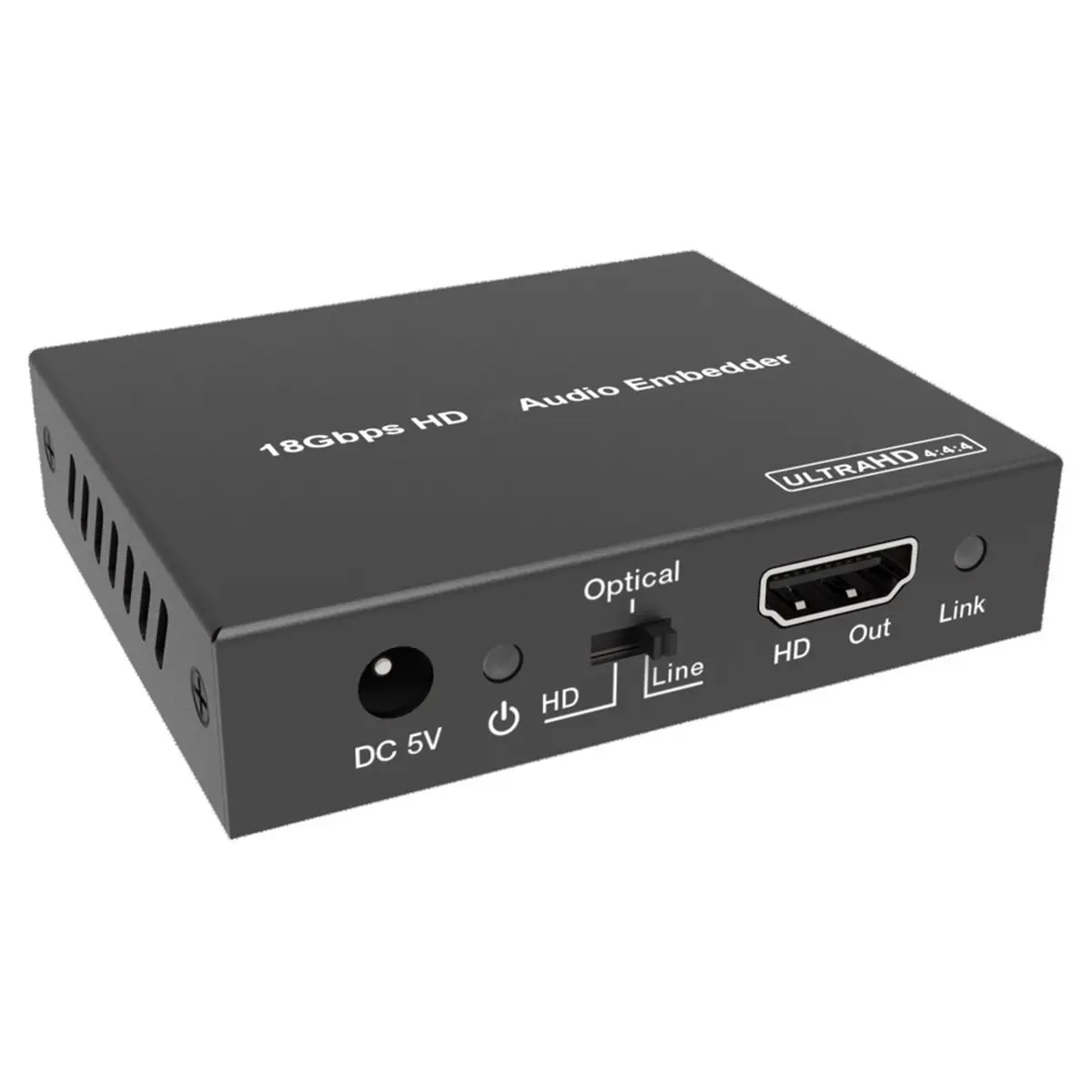 ABIU HDMI-Compatible Audio Embedder 4K HDMI-Compatible Audio Inserter Optical Toslink+Line Audio+Audio Converter Mixer