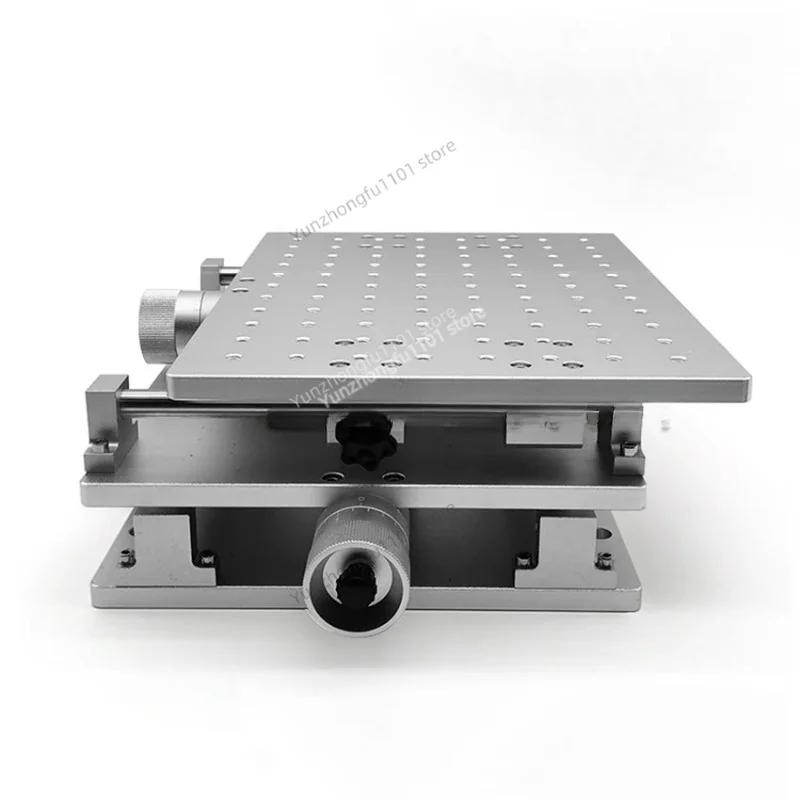 HYHTXY300 Manual XY Cross Slide Table 300x220x100MM 2D Displacement Workbench Precision Moving Stage