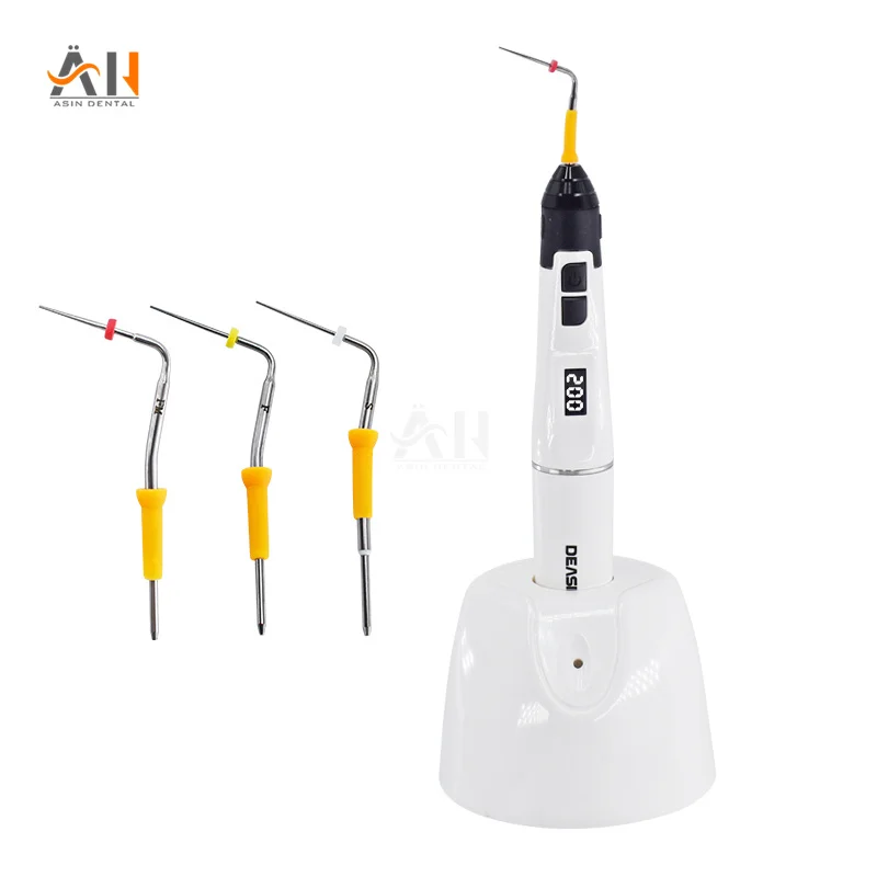 Dental Gutta Percha Obturation System Hot Melt Filling Pen with 3PCS Heat plunger Endodontic Dentistry Tools