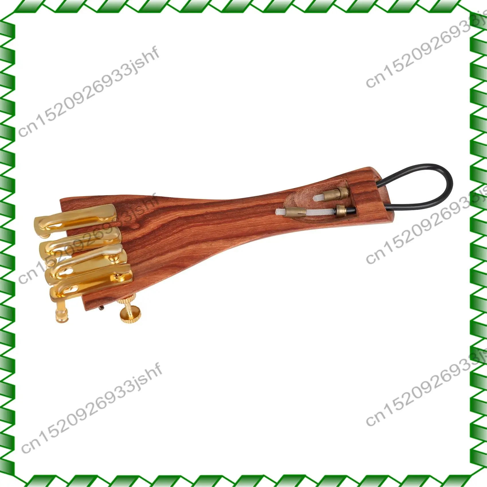 -BOFF 4/4 Violin Parts,Jujube Wood Violin Chin Rest Chinrest With Tuning Peg Tailpiece Endpin Violin Accessory