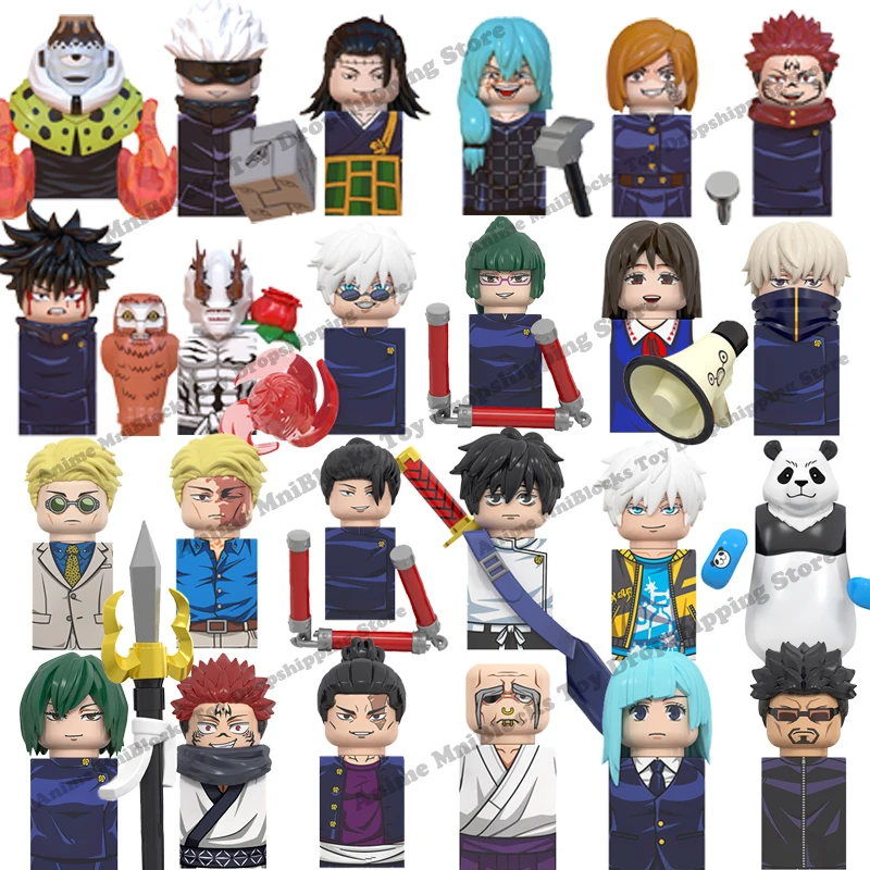 WM Blocks 6139 6140 6149 Jujutsu Kaisen Anime Bricks Dolls Gojo Yuta Nanami Ryomen Sukuna Mini Action Toy Figura Building Block