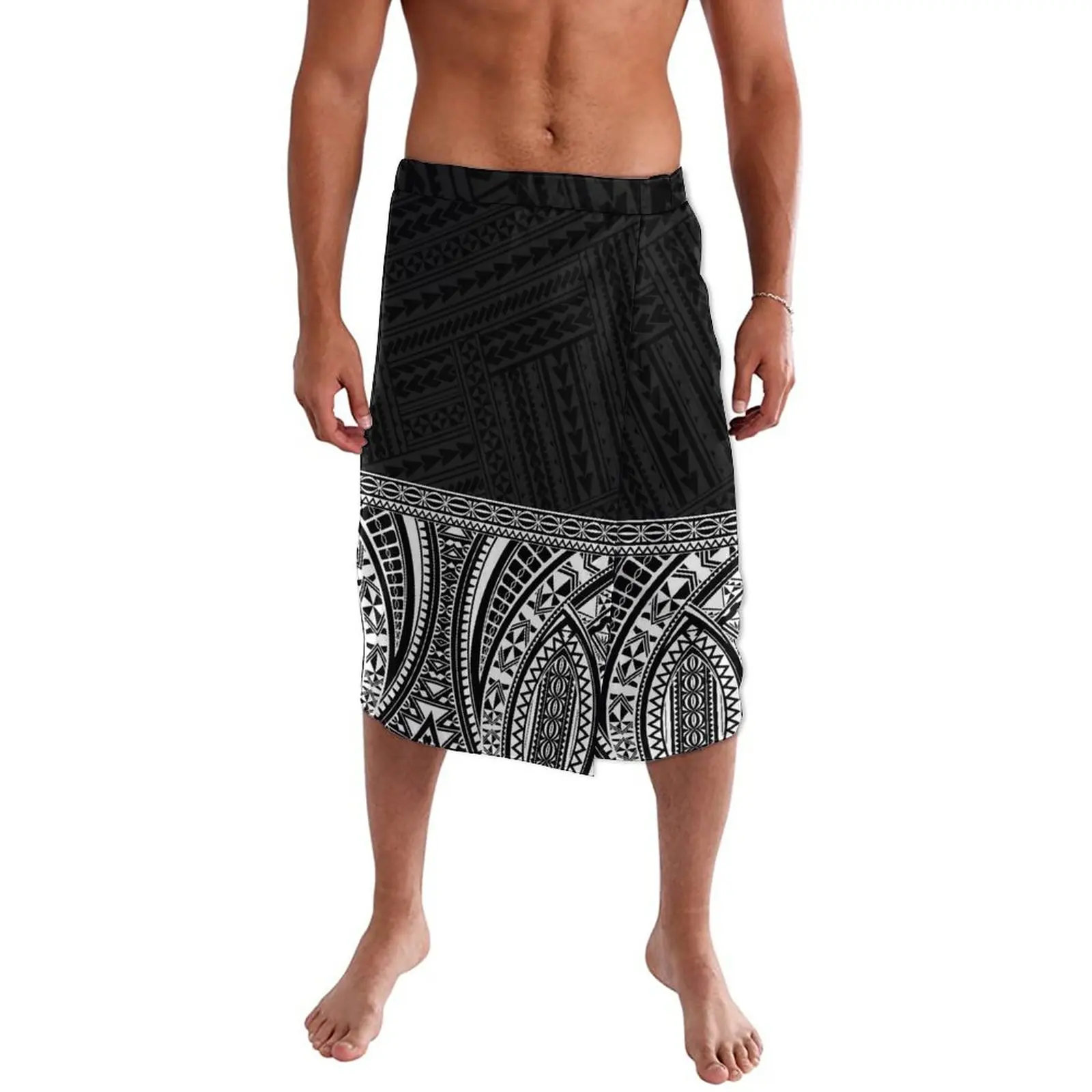 Polynesian Style Menswear Ie Faitaga Customized Samoa Prints Lavalava Hawaiian Island Clothing Sarong Sexy Mature Sulu