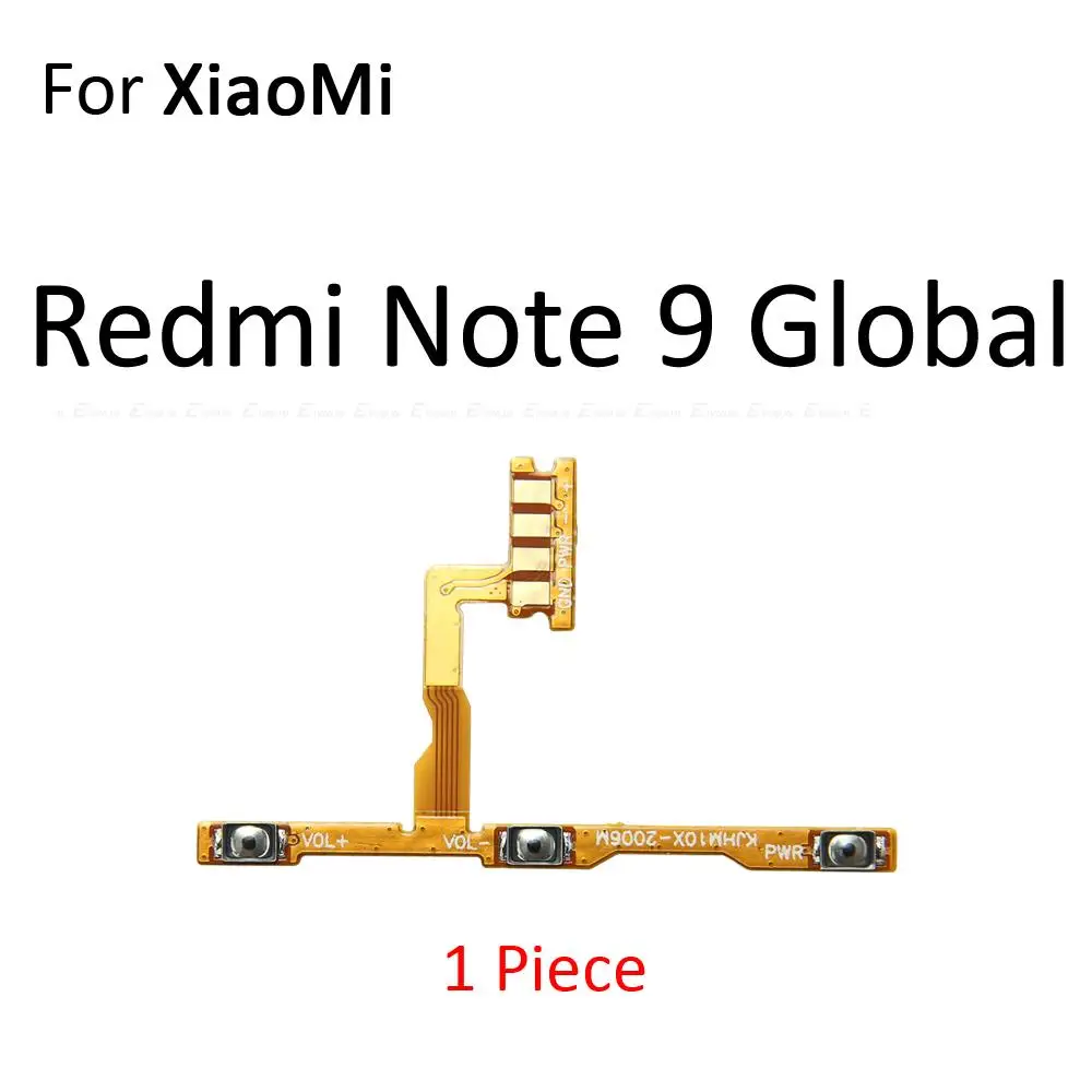 Ruban de câble flexible pour XiaoMi Redmi 9C 9A NDavid, bouton marche/arrêt, interrupteur de volume, contrôle de clé, Note 9 9T 9S 10 Pro Max 10T