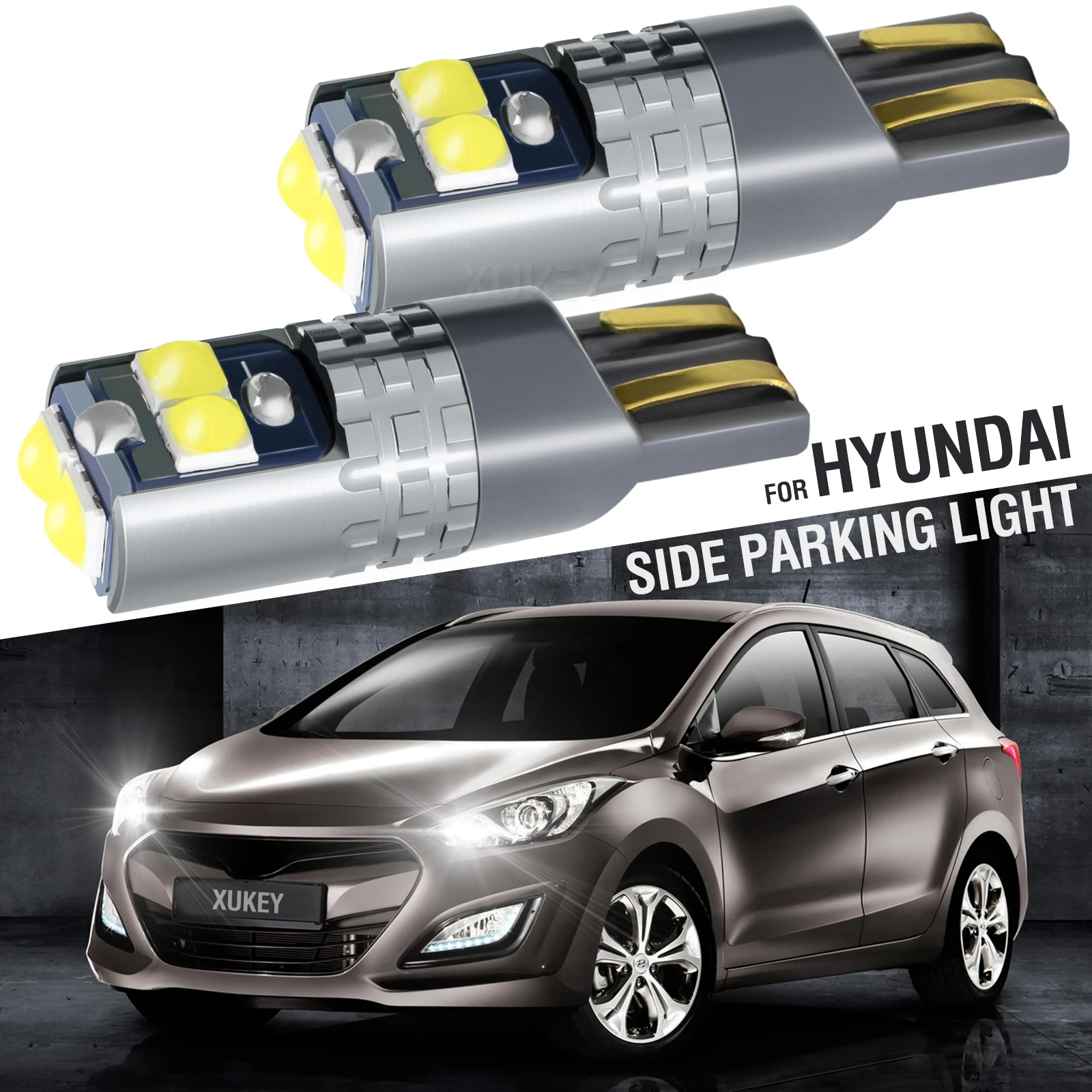 for Hyundai i30 Solaris 2010-2017 Getz ix35 Creta ix25 Sidelight Bulbs LED Parking Light Side Light 501 W5W LED Lighting Upgrade