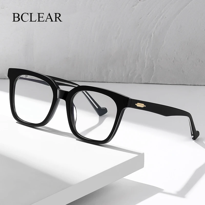 New Arrival Vintage Acetate Glasses Frame Men Square Prescription Myopia Optical Eyeglasses Women Retro Luxury Spectacle Eyewear