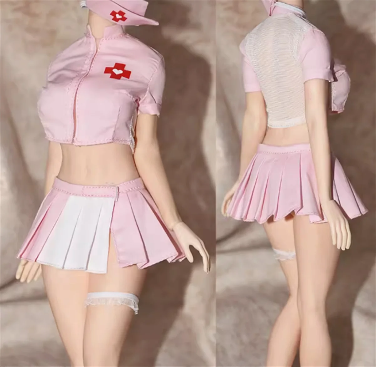 1/6   customize   female nurse Pink uniforms  Clothes Toys   Fit 12Inch Action Figure Model