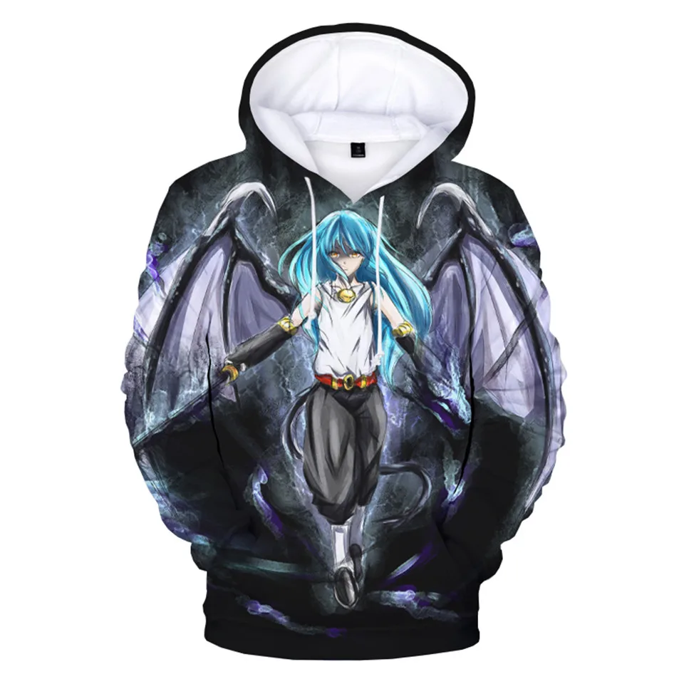 Japanese Anime hoodies Rimuru Tempest 3D Printed Hoodie Unisex cosplay costume Oversize Sweatshirt