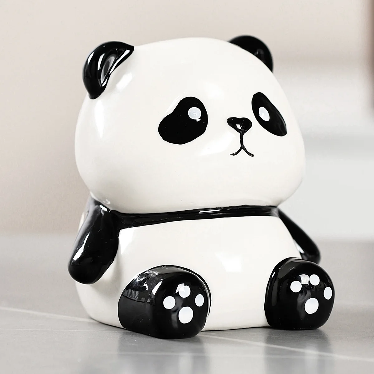 Ceramic Panda Piggy Bank Home Decoration, Creative Cartoon Loose Change Piggy Bank, Can Store And Take Children's Birthday Gifts