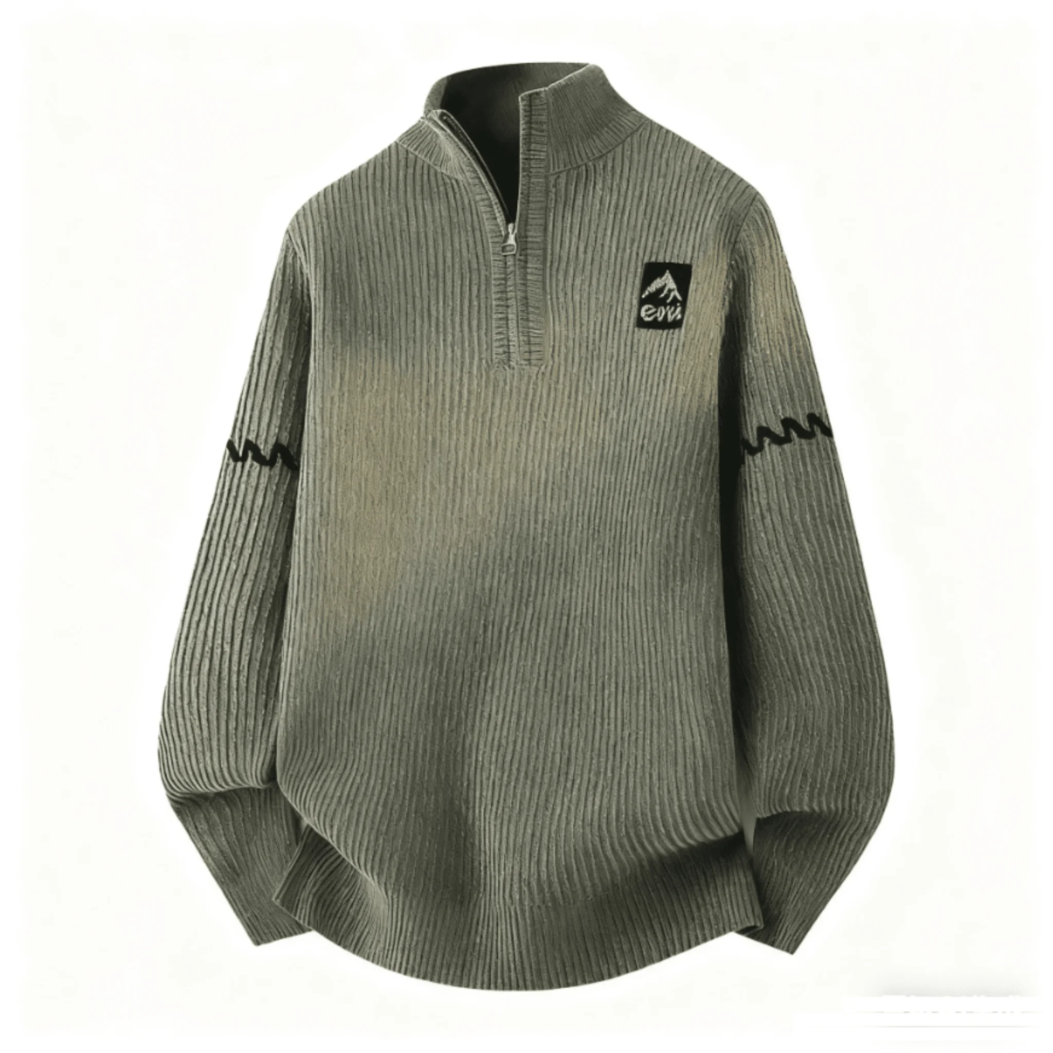 

Japanese Retro Style Mens Sweatshirt Half Zip Neck Loose Fit Casual Pullover New Thick Warm Autumn Winter Streetwear Clothing