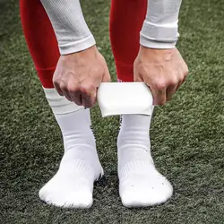 Soccer Shin Guard Straps Silicone Leg Bands Anti-Slip Legging Fixed Shin Pad Holder Ankle Guard for Football Kicking Ball