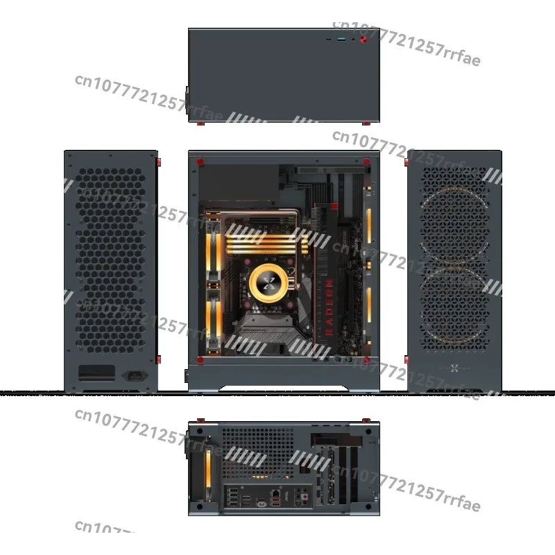 Shell C1 Aluminum Alloy PC Shell Desktop Chassis DIY PC Shell with DIY Installation