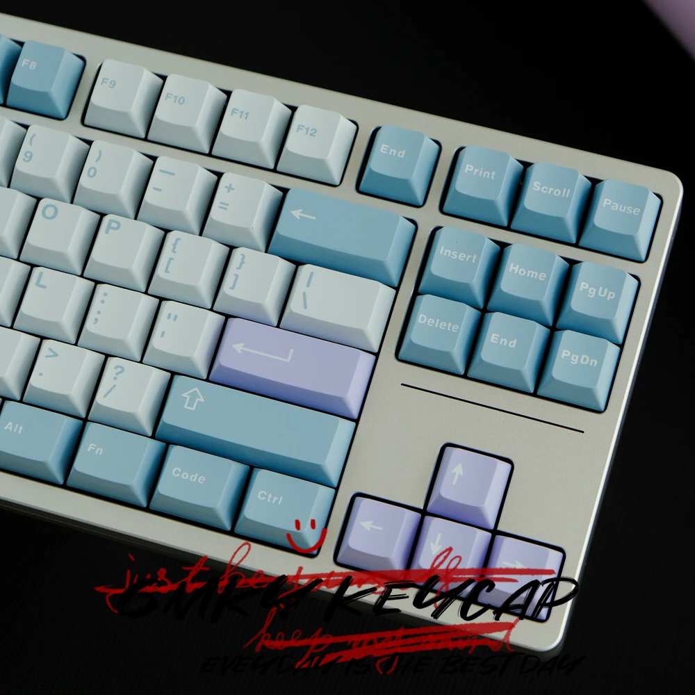 Imagem -03 - Gmky Illusio Contraste Cores Keycaps Cereja Perfil Duplo Tiro Abs Fonte Pbt Keycaps Abs Fonte para mx Interruptor Teclado Mecânico