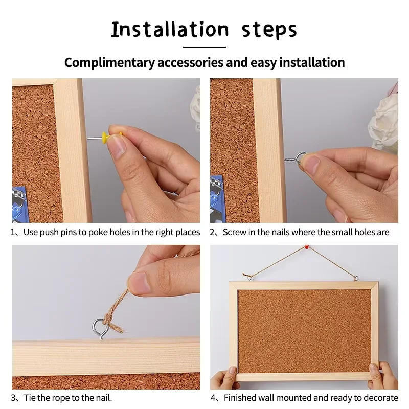 Hängende Wandplatte, Anzeigetafel, Stoffkorken für Schulbedarf, Schreibwaren, Büro, Fotowand, dekorativ, langlebig, kreatives Geschenk