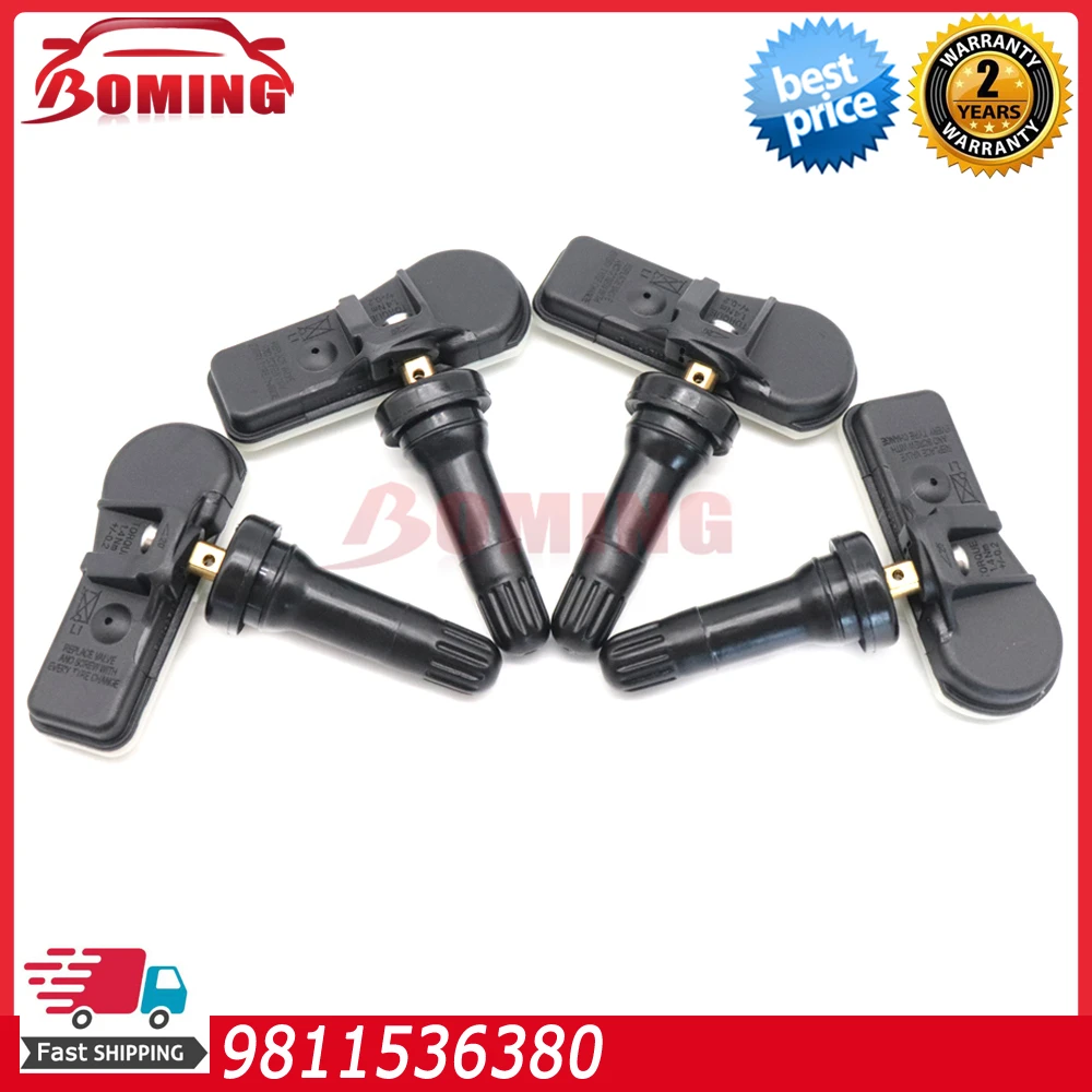 Sensore di monitoraggio della pressione dei pneumatici TPMS per auto 433 Mhz 9811536380   Per Peugeot 3008 T84 307 301 408 508 T5 T7 5008 T87 RCZ