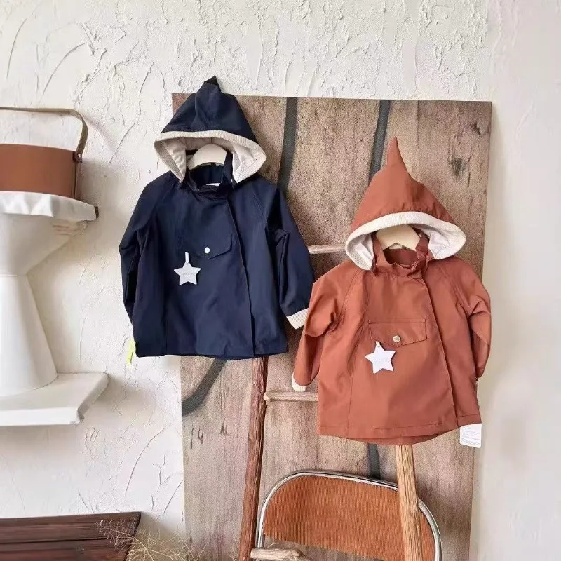 New Autumn Products for Children's Jackets, Including Thick Hooded for Boys and Girls, Personalized Zippered Jackets
