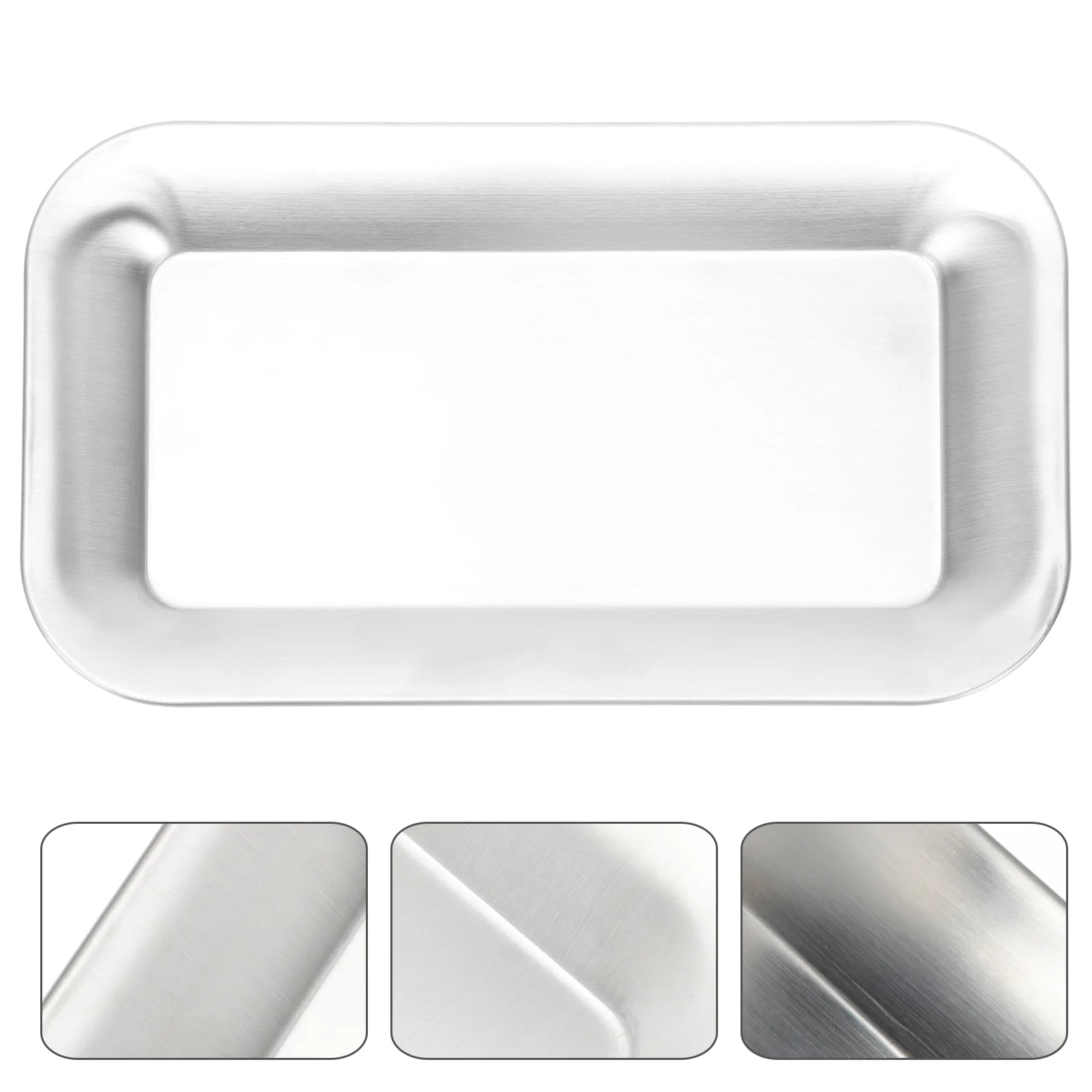 Utensil Holder Serving Tray Food Anti-scald Storage Light Switch Surround Stainless Steel