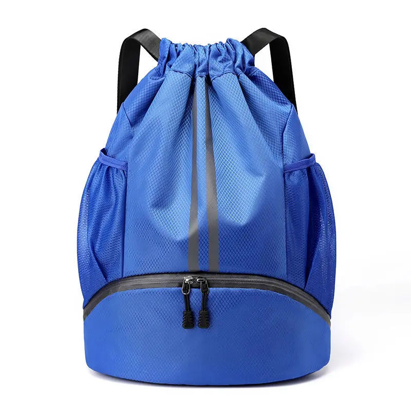 Mochila para gimnasio y Fitness, bolsas de almacenamiento para fútbol al aire libre, mochila deportiva de entrenamiento, bolsa de Camping con correa con cordón multifuncional