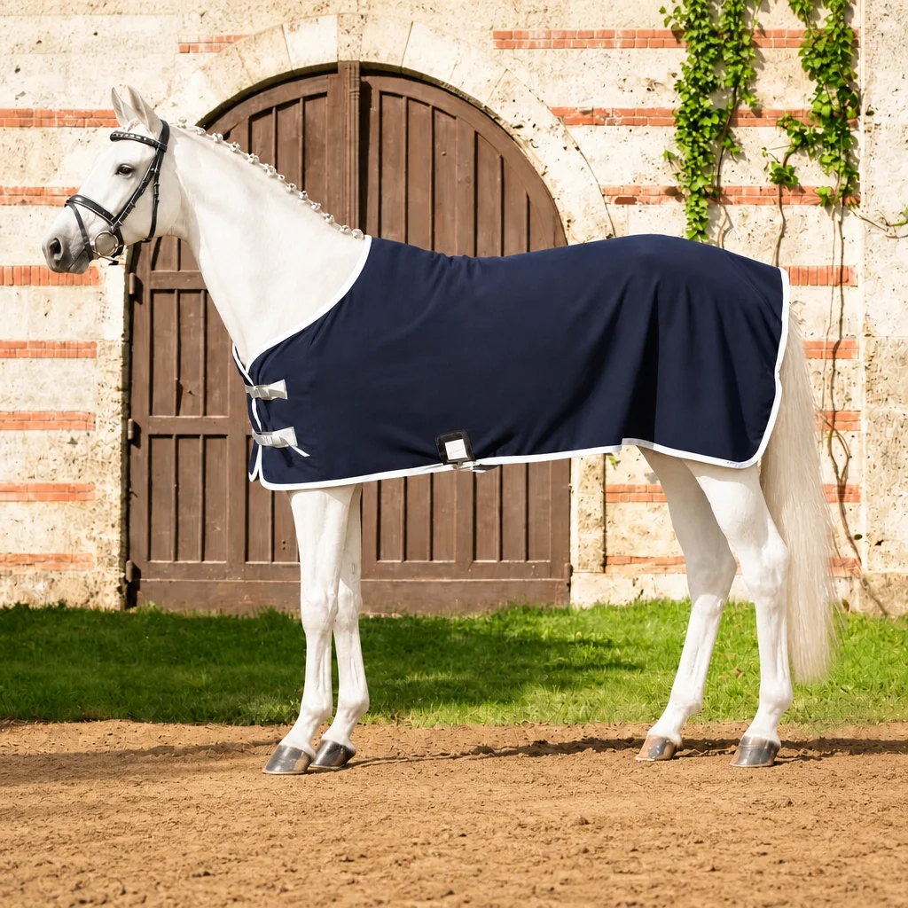 Autumn Winter Horse Blanket Wholesale Polar Fleece Breathable Thermal Thick Cotton Lining Equestrian Tack Supplies