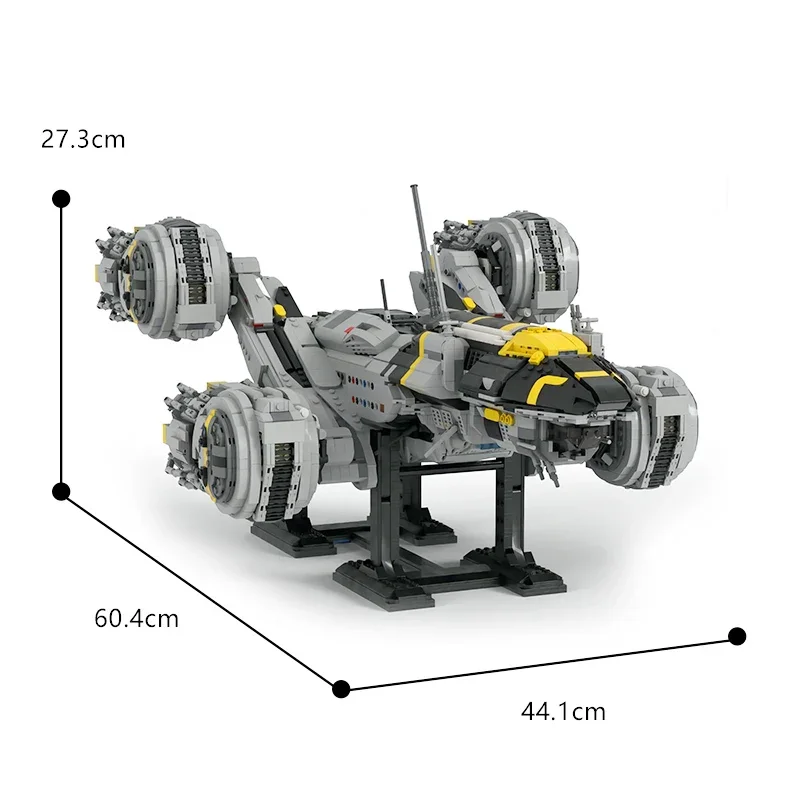 MOC-134964 외계인 우주선 빌딩 블록 키트, 우주 USCSS 프로메테우스 우주선 모델, DIY 어린이 퍼즐 장난감, 성인 컬렉션 선물