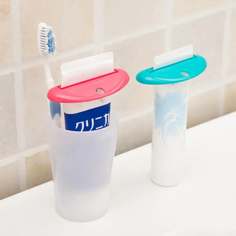 

Toothpaste Squeezer Tooth Paste Holder Oral Care Bathroom Tools Tube Cosmetics Press Facial Cleanser Rolling Squeezing Dispenser