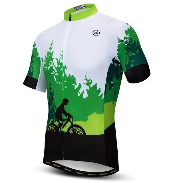 Cycling jersey Men Mountain Bike jersey Pro MTB Bicycle Shirts Short sleeve Road Tops Ropa Ciclismo racing clothes black