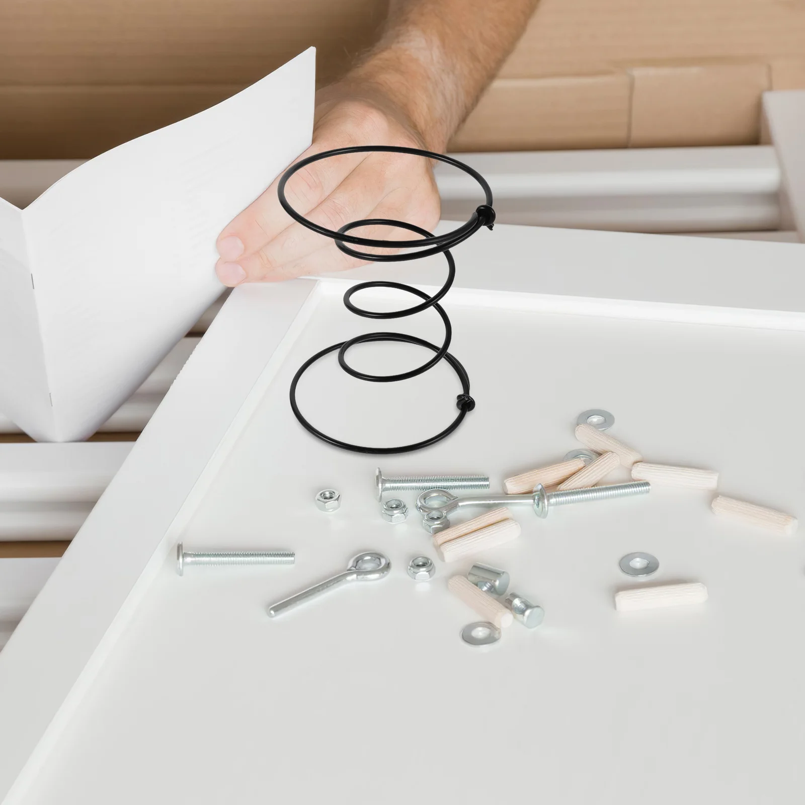 

4pcs Sofa Springs 6 Inch Lawn Furniture Springs Replacement For Chair Bed Compression Coil Clips Sagging Cushions Repair