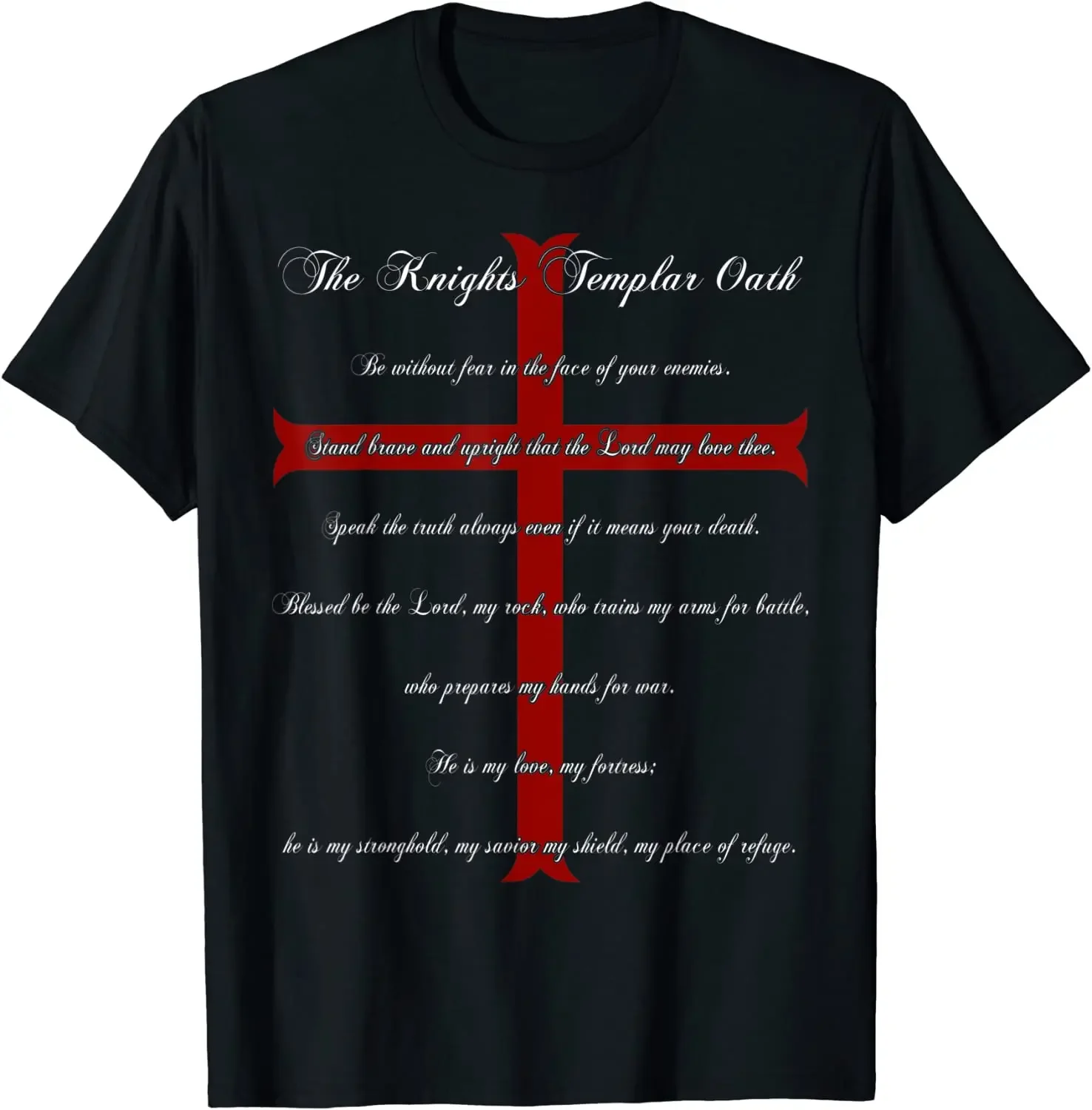 Knights Templar Oath Makes Us Strong Men T-Shirt Short Sleeve Casual 100% Cotton O-Neck Summer TShirt