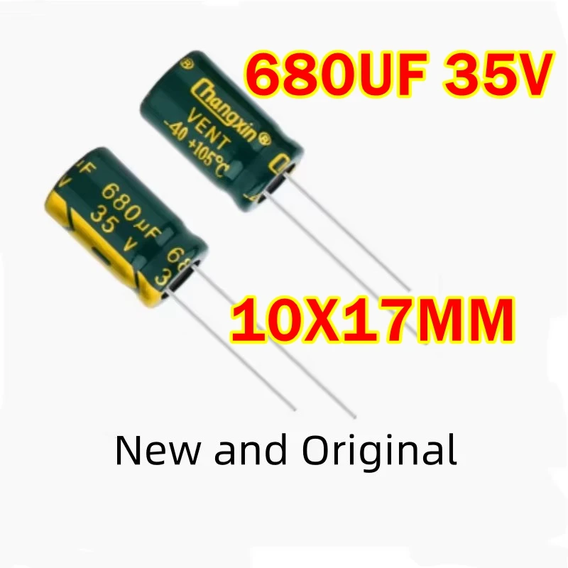 

Высокочастотный низкоомный 680 мкФ 35 В 10X17 мм новый оригинальный электролитический конденсатор