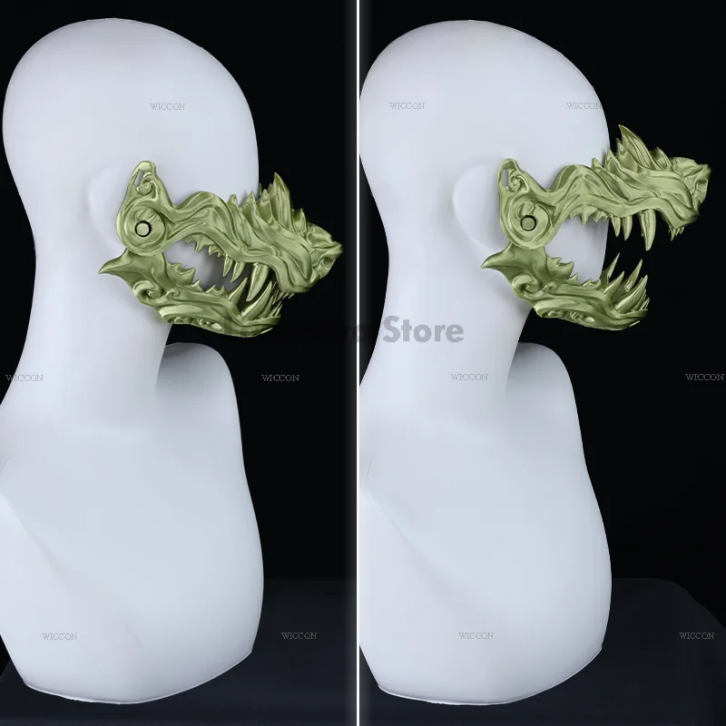 3D Printed Fursiut Muzzle Cosplay The Canines Fox Wolf Dog Mask Face Decoration Pub Carnaval Halloween Stage Performance Styling