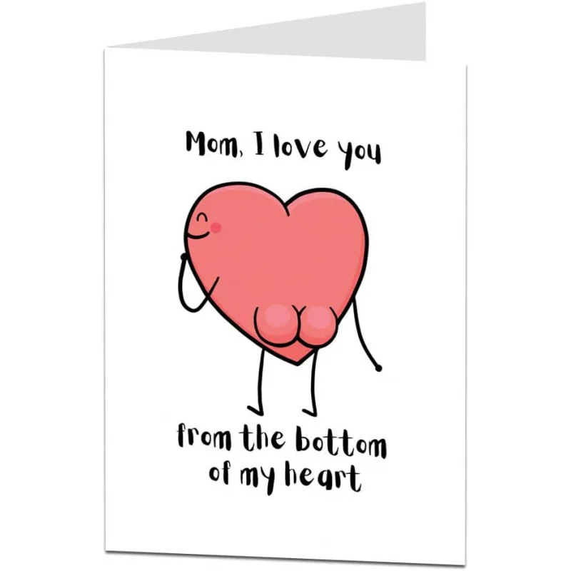 Funny Mother's Day Greeting Card for Children To Give To Their Mothers with Humorous Quotes
