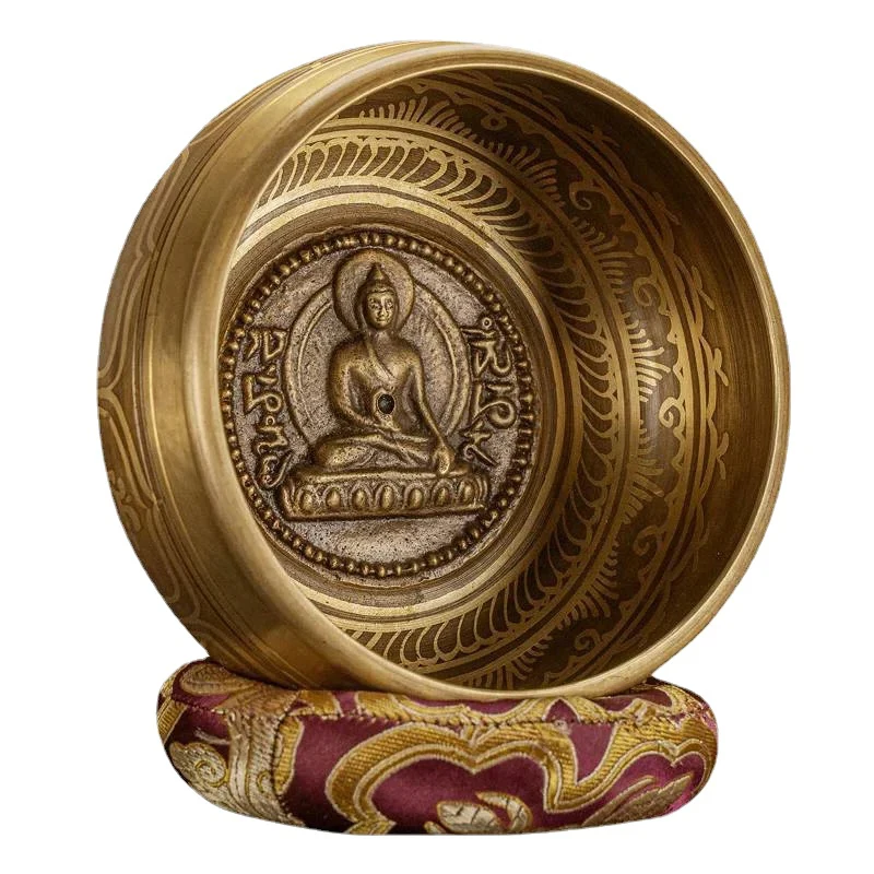 

Nepal Handmade Singing Bowl Large Buddhist Sound Bowls Brass Tibetan Bowls Yoga Meditation Sound Healing Instrument Ornaments