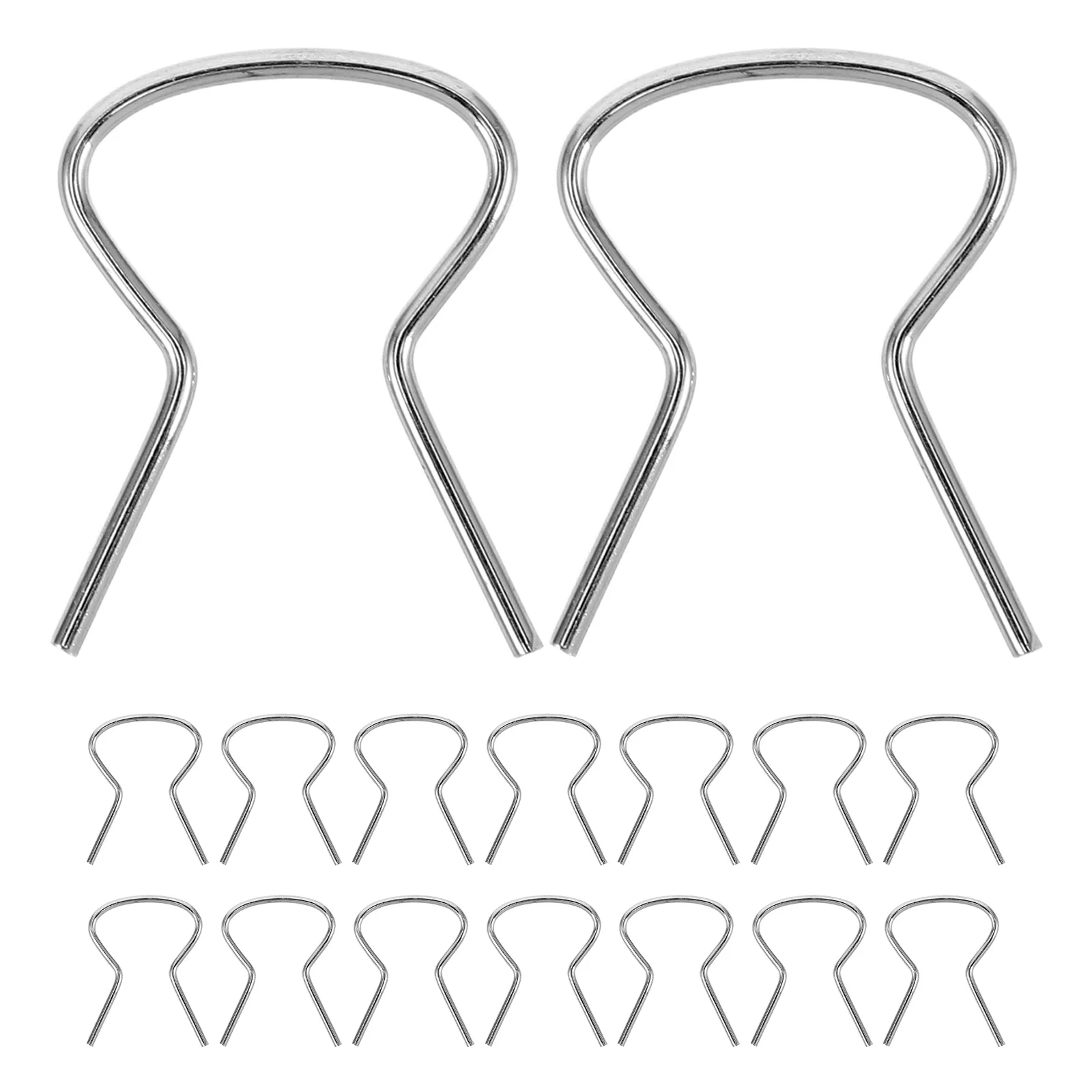 100 шт. зажимов для ручек дверей и окон, стальные пружинные зажимы