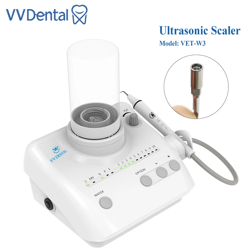 VVDental Dental LED Wireless Control Ultrasonic Scaler with Detachable Handpiece Auto Water Supply Tooth Cleaner