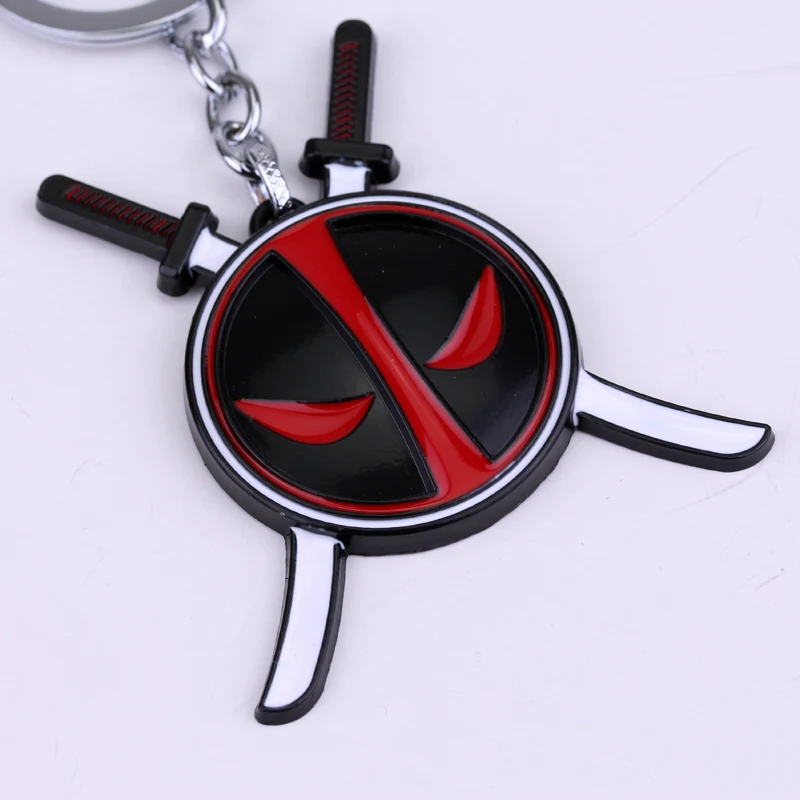 Marvel X-men Deadpool Keychain سبيكة عشاق الرجال المجوهرات تأثيري حقيبة الظهر مفتاح قلادة #4