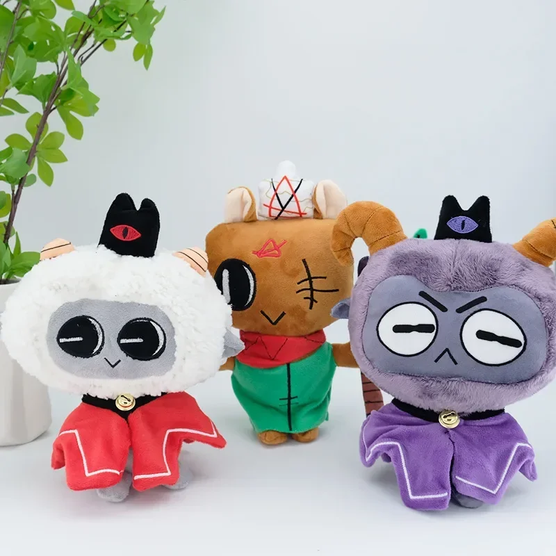 

New Cult Of The Lamb Cute Plush Toy Doll Pillow For Children Halloween Christmas Doll Gift Cult Of The Lamb Doll Ornament