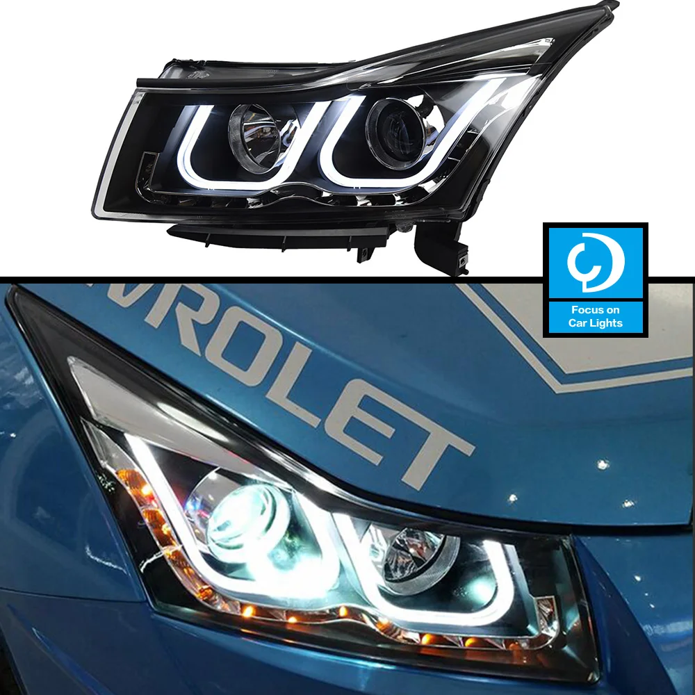 

Car Front Headlight For Chevrolet Cruze 2009-2014 LED HeadLamp Styling Dynamic Turn Signal Lens Automotive Accessories Assembly