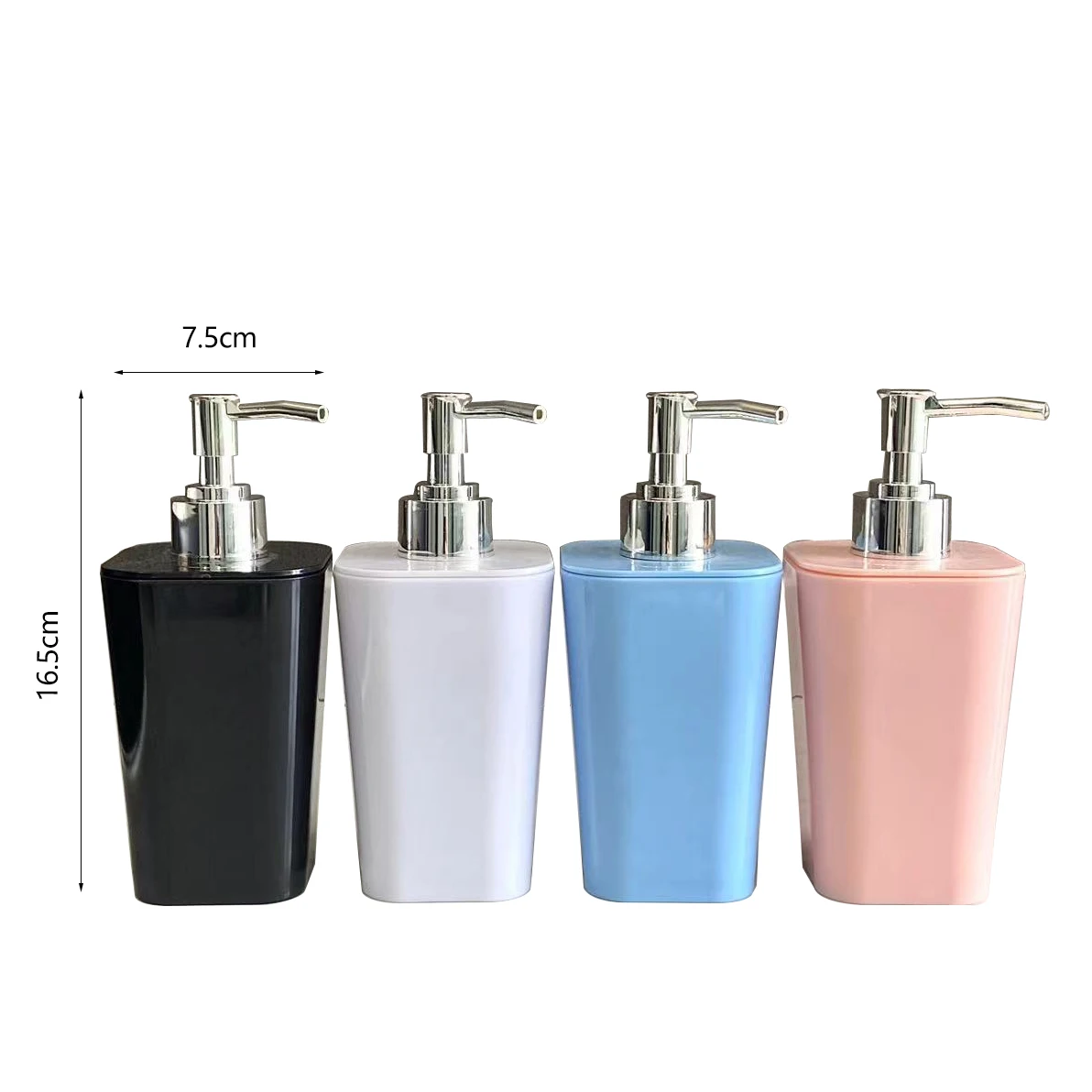 Solid Color 320ML Liquid Soap Dispenser Plastic Hand Sanitizer Shower Gel Shampoo Bottle Bathroom Accessories