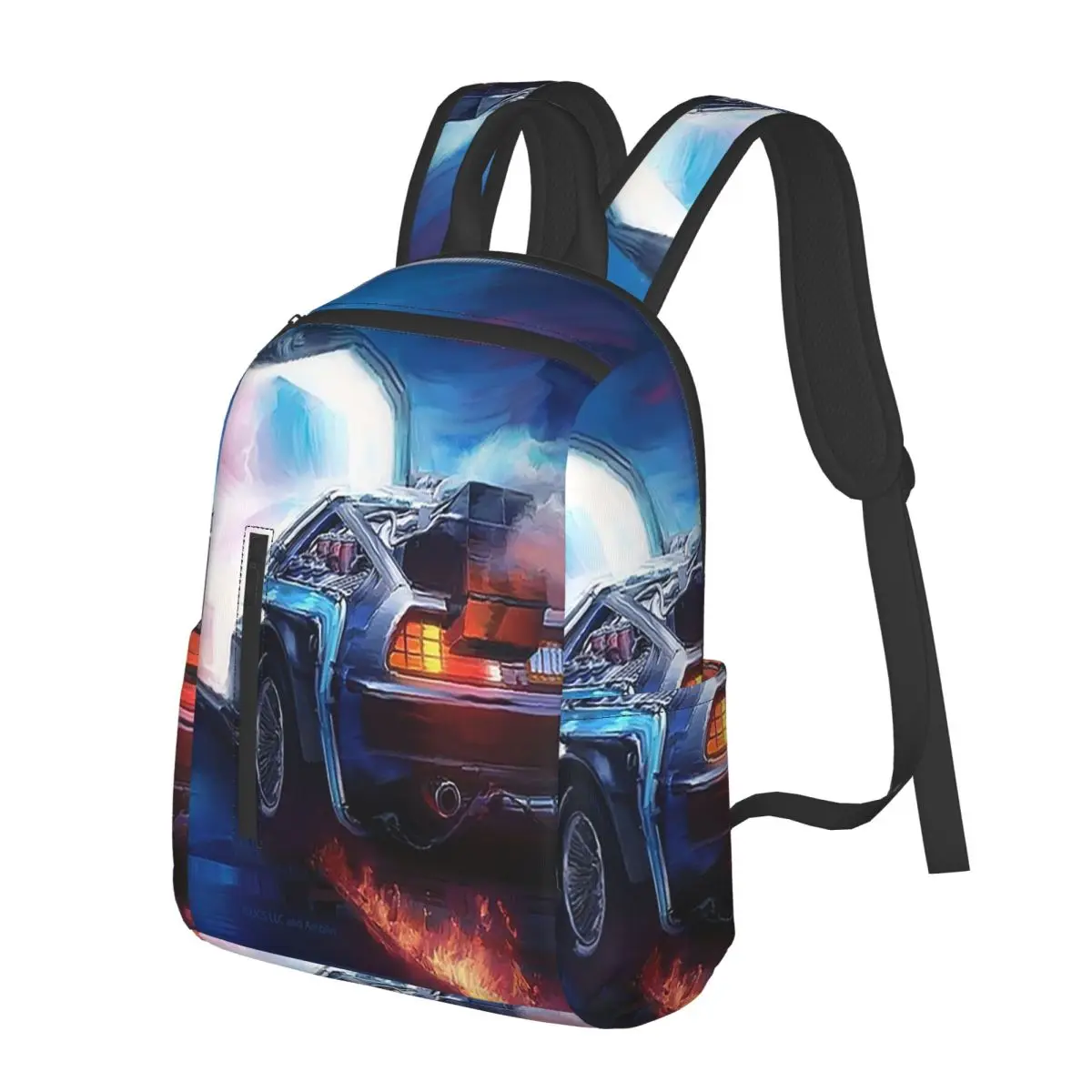 

Рюкзак Back To The Future Delorean Time Machine, школьная сумка для студентов, походный рюкзак для путешествий, сумка для книг, сумка через плечо для мужчин и женщин