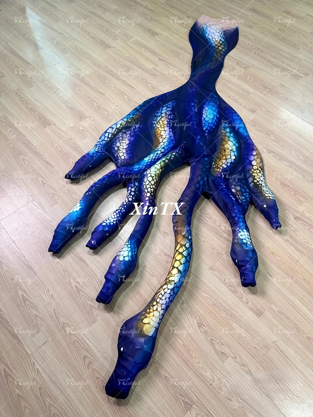 NEW!Professional Medusa Style Simulated Mermaid Fish Tail Adult Mystery Diablo Style Tail Theme Show Snake Head Tail