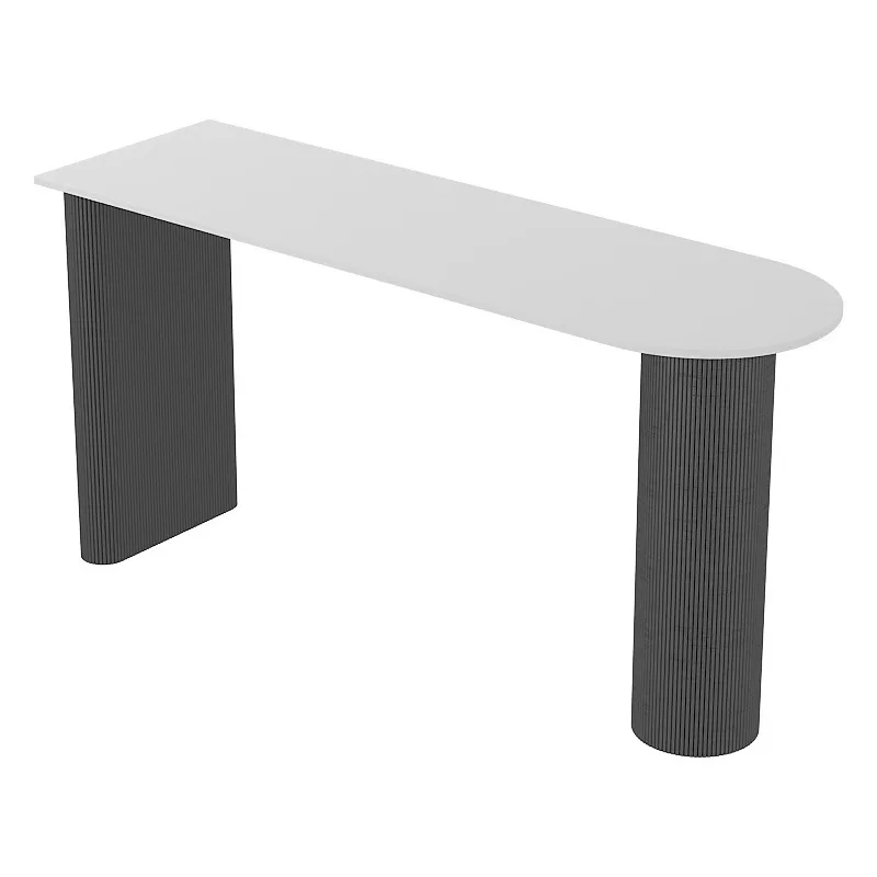 

Rock slab bar table and chairs, long table milk tea shop bar high table and chair combination