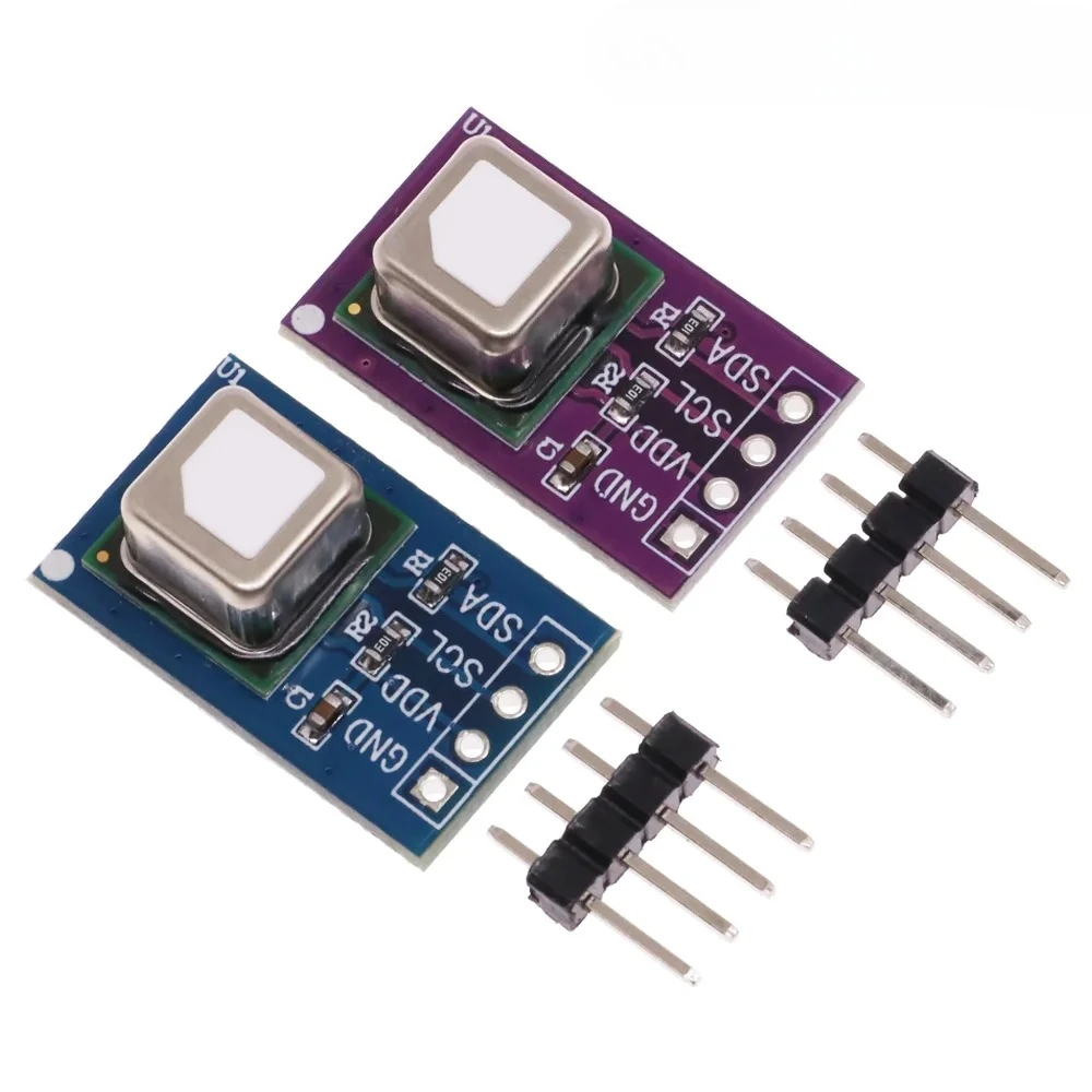 SCD40 SCD41 Gas Sensor Module Detects CO2 CO2 Temperature and Humidity Two In One I2C Communication Purple with Pin Array
