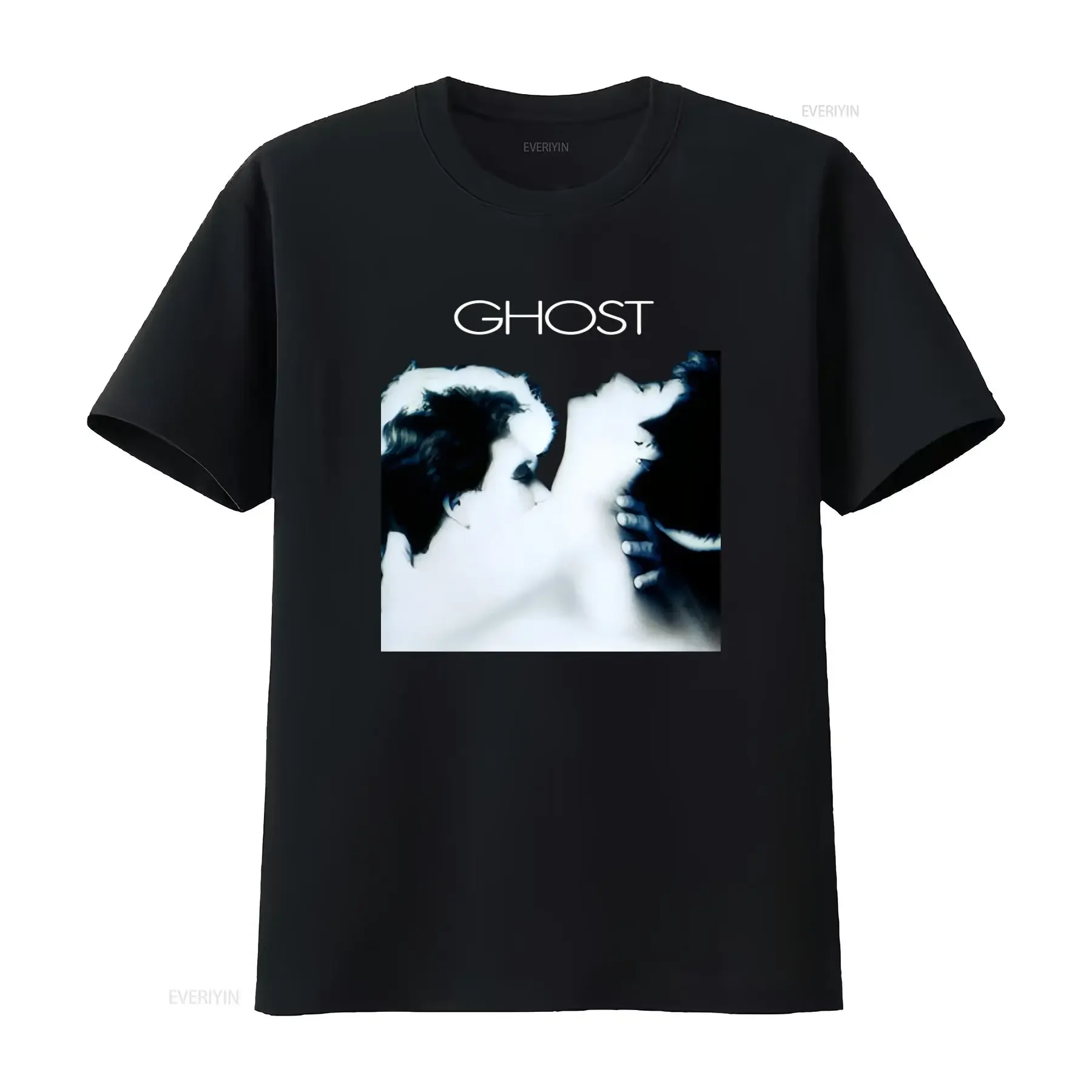 Ghost Swayze Moore 90's Retro Romance Movie T Shirt Stylish Nostalgic vintage Washed Top For Everyday Wear Breathable Soft