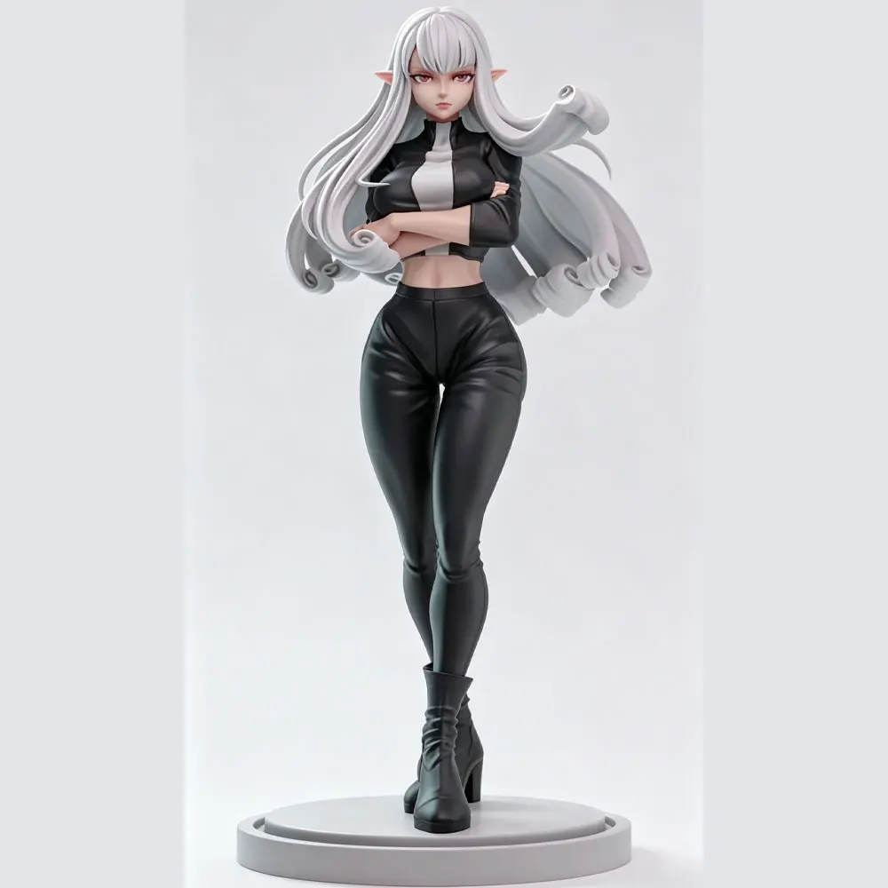 1/24 75mm  Sexy Girl Resin Model Kits GK Miniature 3D Printed Gray Model Figurine DIY Doll Model Unassembled And Unpainted