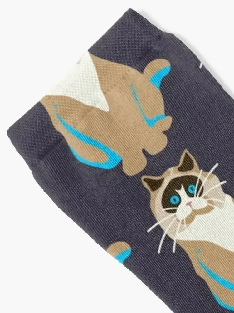 ragdoll cat tshirt Socks gift loose aesthetic Wholesale Socks Women Men's